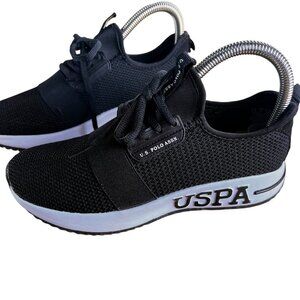 USPA Polo Assn Women’s Running Black  Size 6.5 Eur 37.5 UK 4 Sku 1355